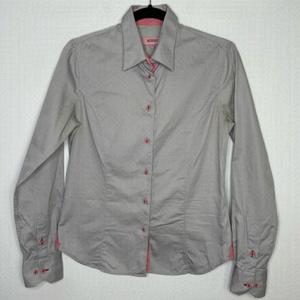 XOOS grey contrasting buttons dress buttons shirt
